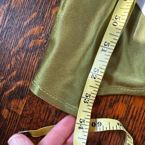 NWT Ghost London Green Satin Maxi Dress Sz XS - Picture 4 of 9